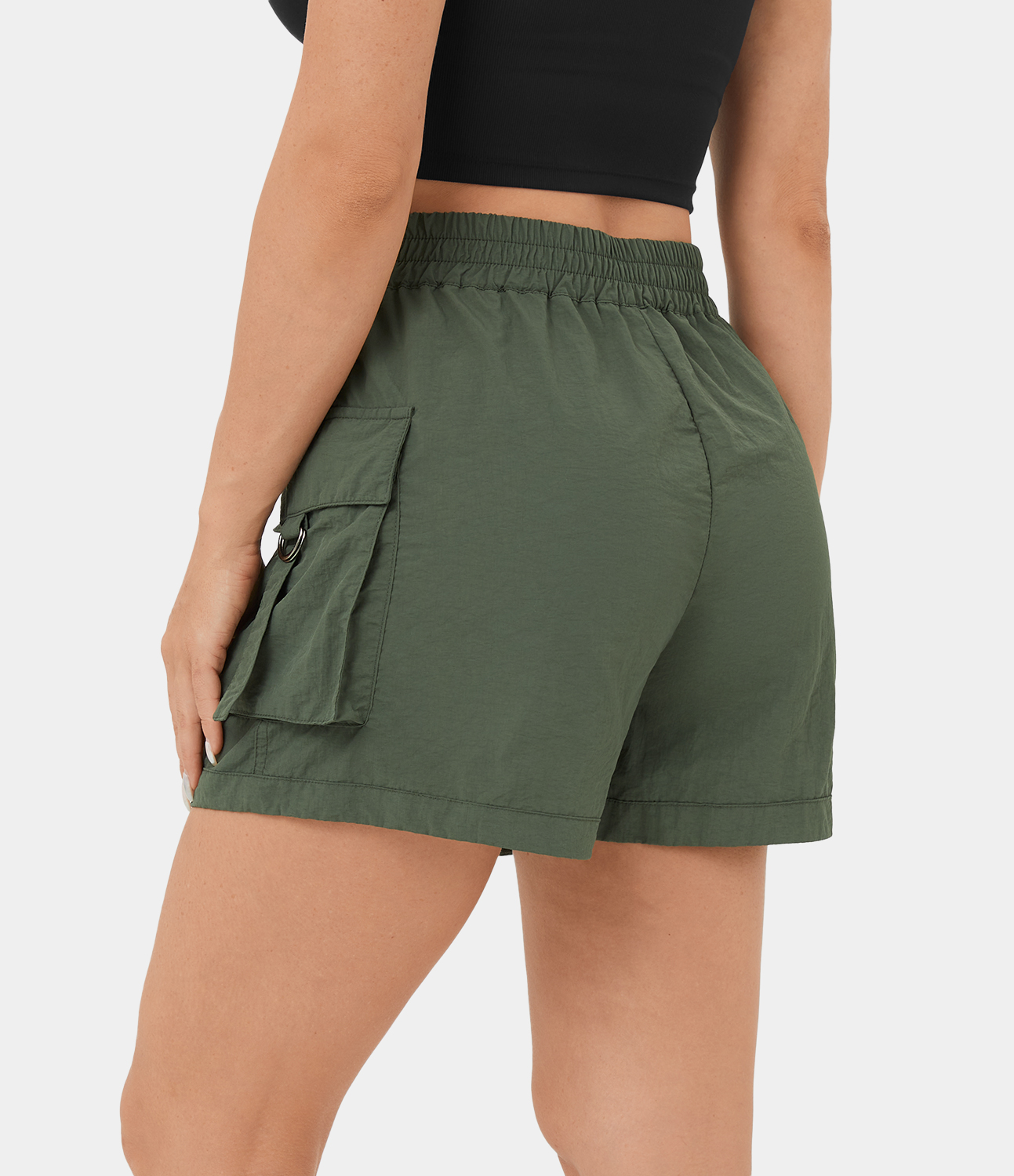 BALEAF - Pantalones Cortos De Senderismo Para Mujer, Secado Rápido, Con Bolsillos Con Cremallera, UPF 50