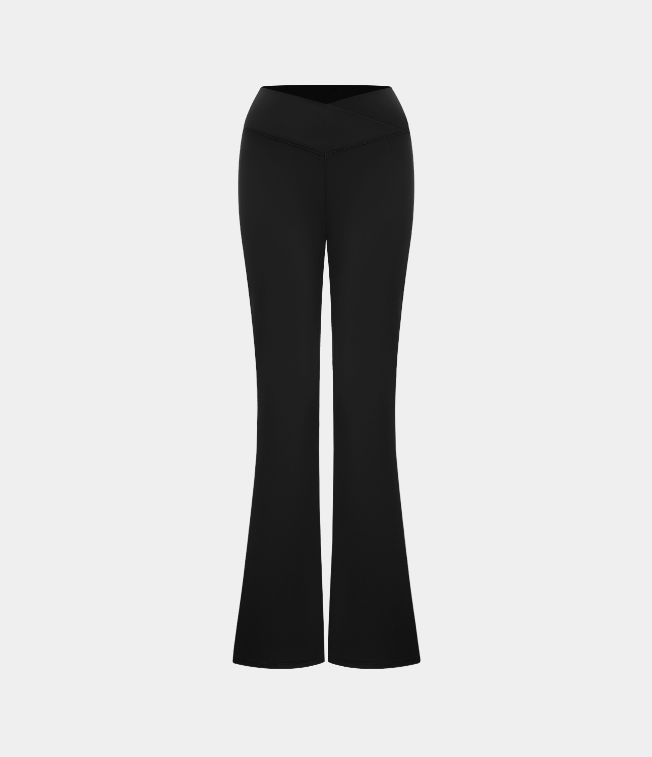 Women's Crossover High Waisted Back Pocket Super Flare Leggings