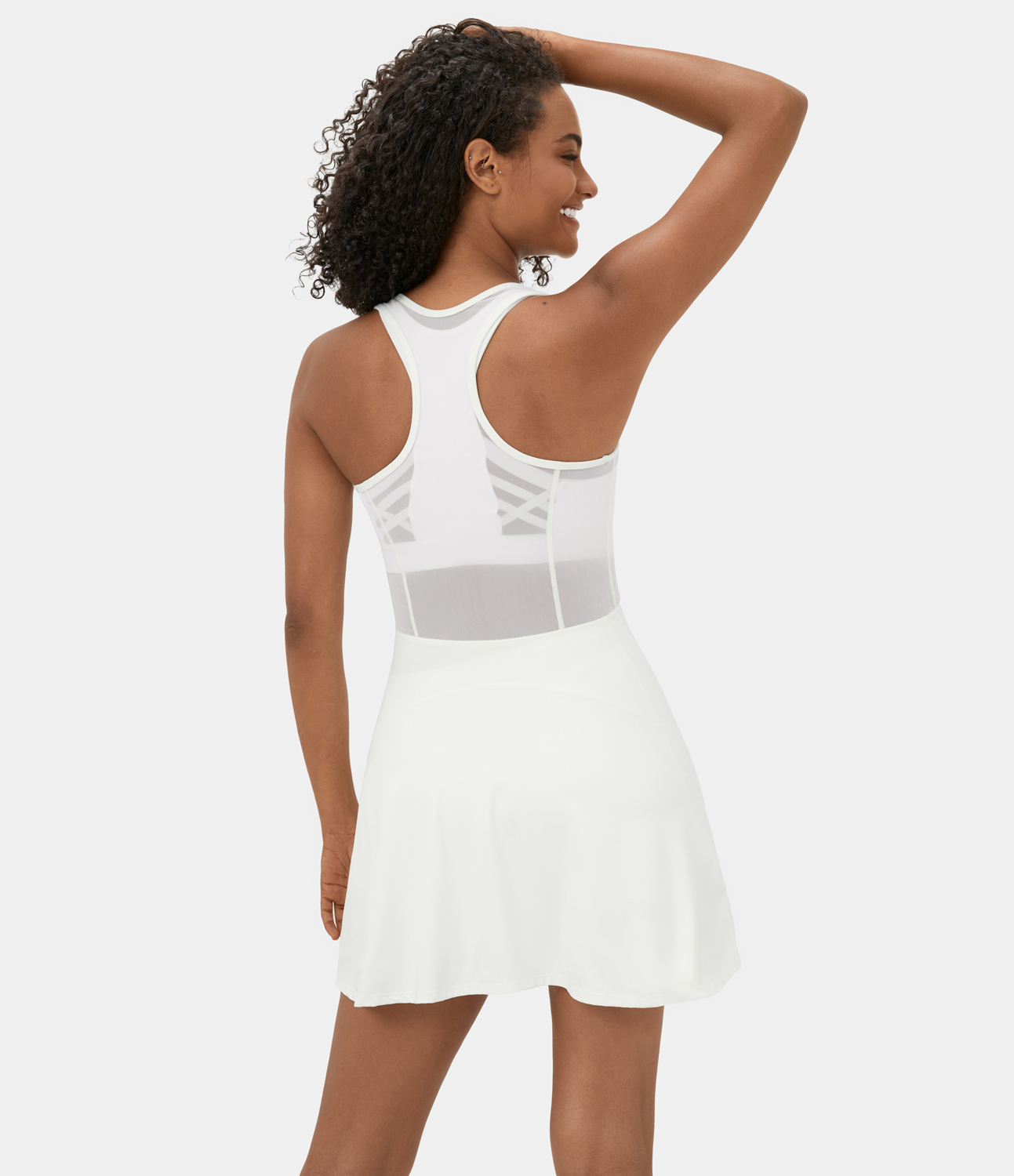 Women's Cloudful™ Half Zip Contrast Mesh Backless Racerback 2Piece