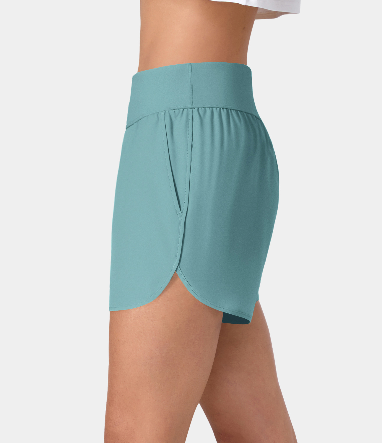 Women's Breezeful™ High Waisted Side Pocket Quick Dry Casual Shorts 4