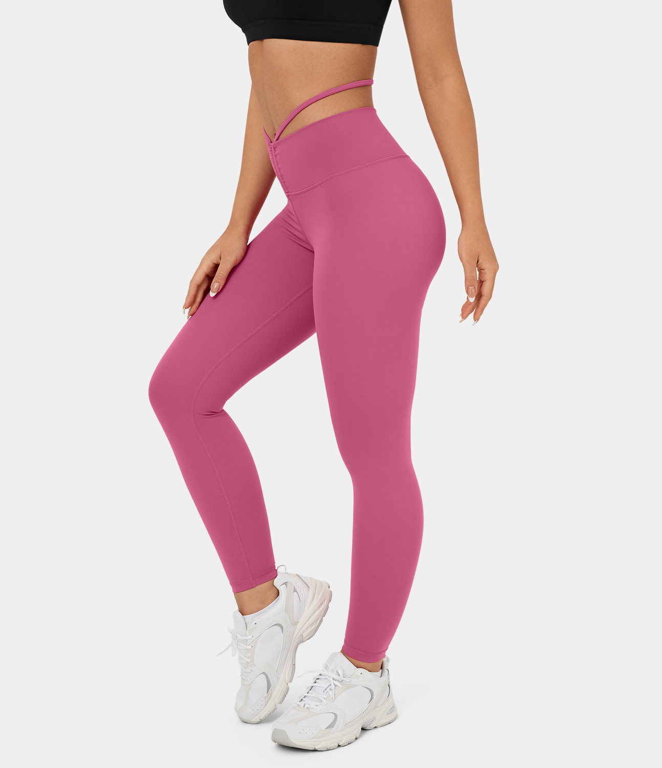 Leggings De Yoga Victoria's Secret - Couleur Ombré Rose/Gris, Taille XS, Matière Coton Léger - Confort Et Style