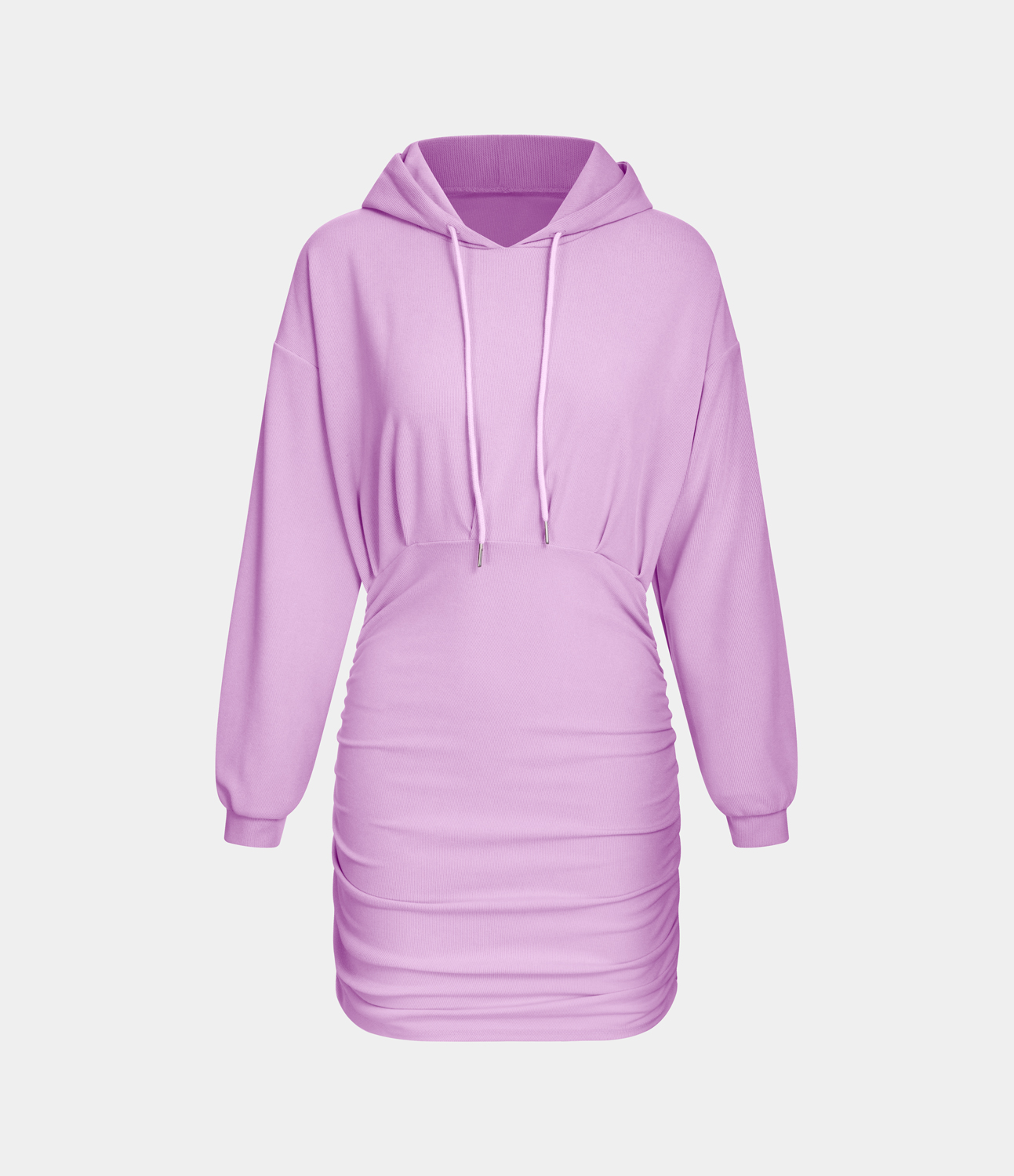 Hooded Bodycon Dress With Insert Pockets